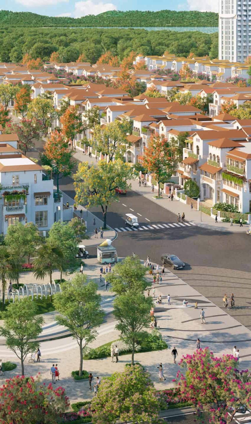 Phối cảnh phân khu thấp tầng Casa tại Blanca City