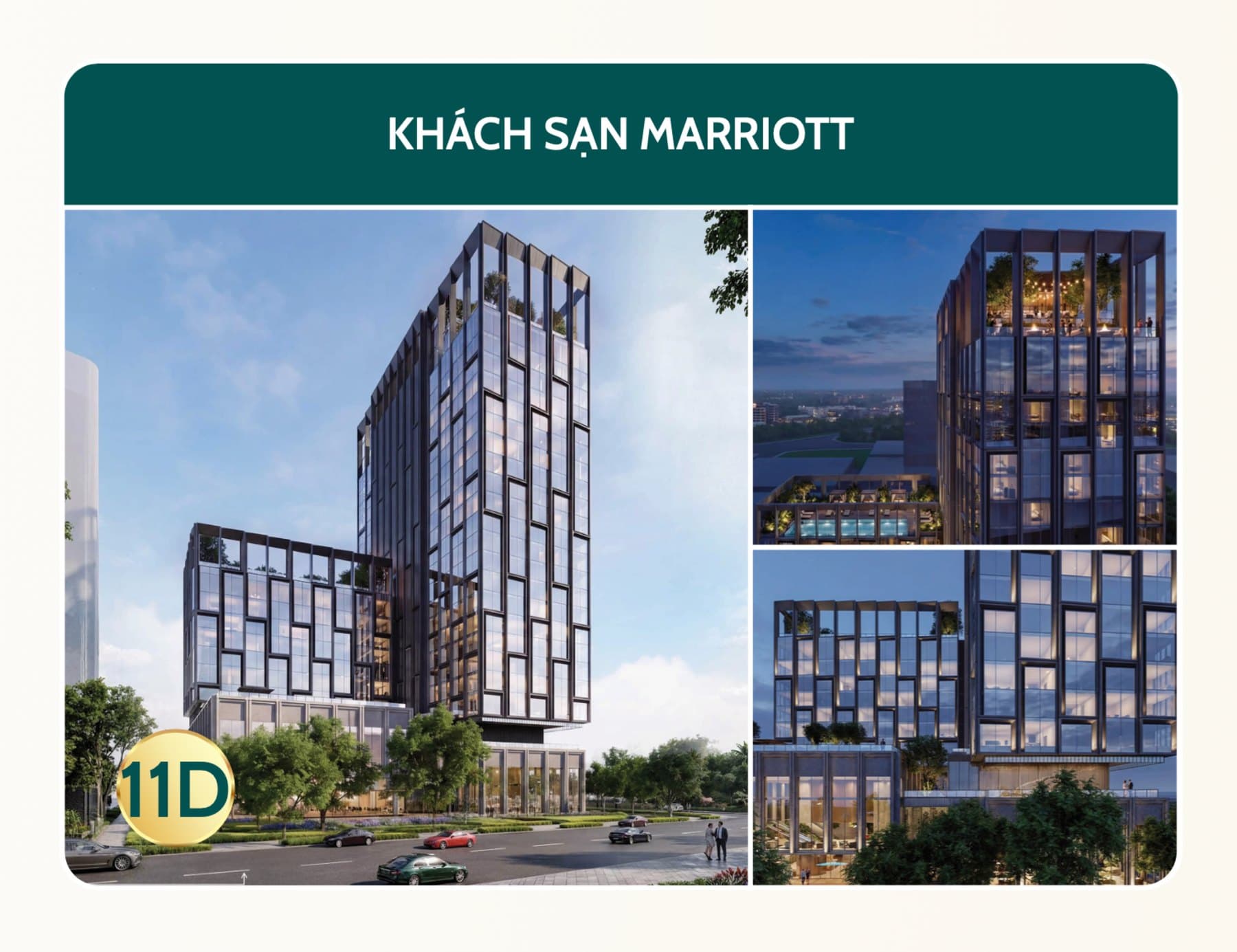 Khách sạn Marriott, phối cảnh do chủ đầu tư phát hành