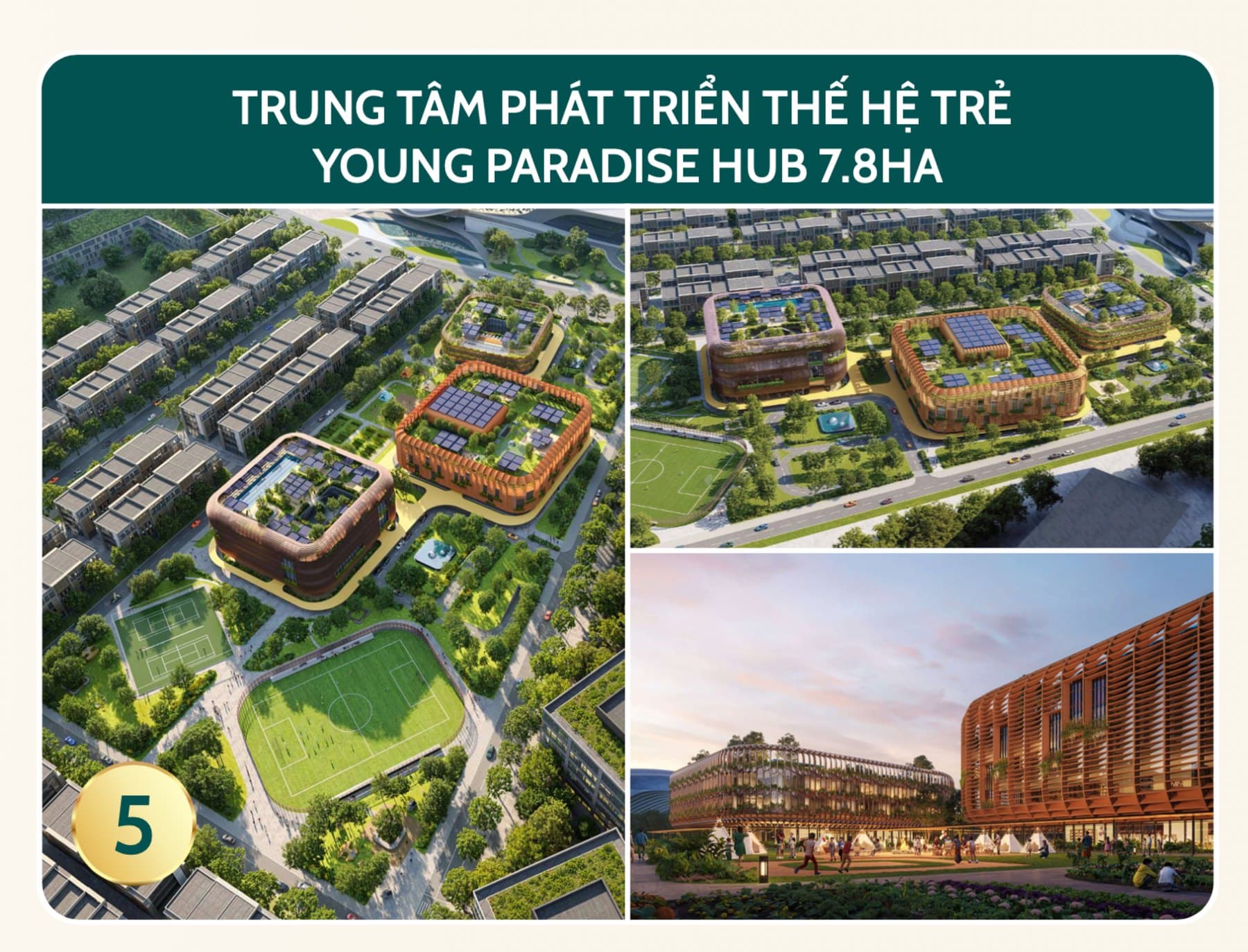 Young Paradise Hub — 7,8 ha, phối cảnh do chủ đầu tư phát hành